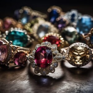 Gold Gemstone Ring